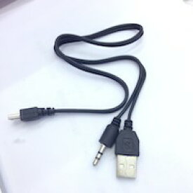 DCMR mini USB 5P オス to イヤホン 3.5 mm + USB オス 二股 変換 特殊 ケーブル