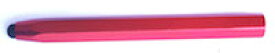 DCMR 【1点 赤】金属 タッチペン 六角 鉛筆 風 お絵かき 太い 長い 安定感 スマートフォン タブレット iPhone ipad スタイラス