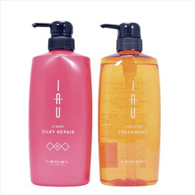 【国内正規品】LebeL IAU　ルベル　イオクレンジング　フレッシュメント600mlとクリームシルキーリペア600mlのセット　ヘアサロン専売品　ヘアシャンプー　自然由来　SNS人気