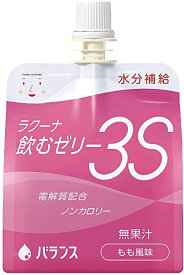バランス ラクーナ飲むゼリー3S(もも風味) 150g×30本【栄養補助 飲料 飲み物】