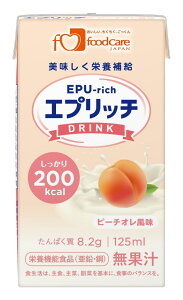 �t�[�h�P�A �G�v���b�`�h�����N �s�[�`�I������ 125ml×24�{(1�P�[�X)�y�h�{�⋋ �h�{�⏕���� �Ɩ��p�z