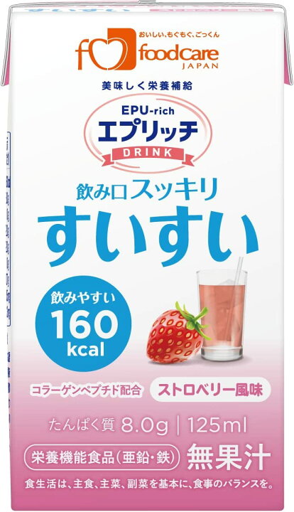 楽天市場】フードケア エプリッチドリンク すいすい ストロベリー風味 