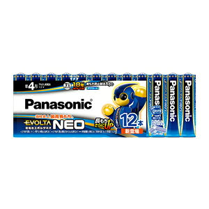 パナソニック【Panasonic】乾電池エボルタネオ単4形12本パック LR03NJ-12SW★【LR03NJ12SW】