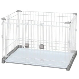 アイリスオーヤマ【ペット用品】お掃除楽ちんサークル屋根セット グレーベージュ P-SS-906 I-4967576312288★【ペットサークル 幅87×奥行59×高さ62】