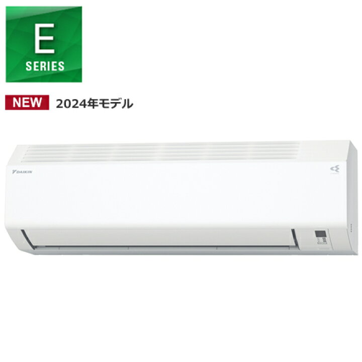 楽天市場】2.2k ルームエアコン Eシリーズ ホワイト S224ATES-W  