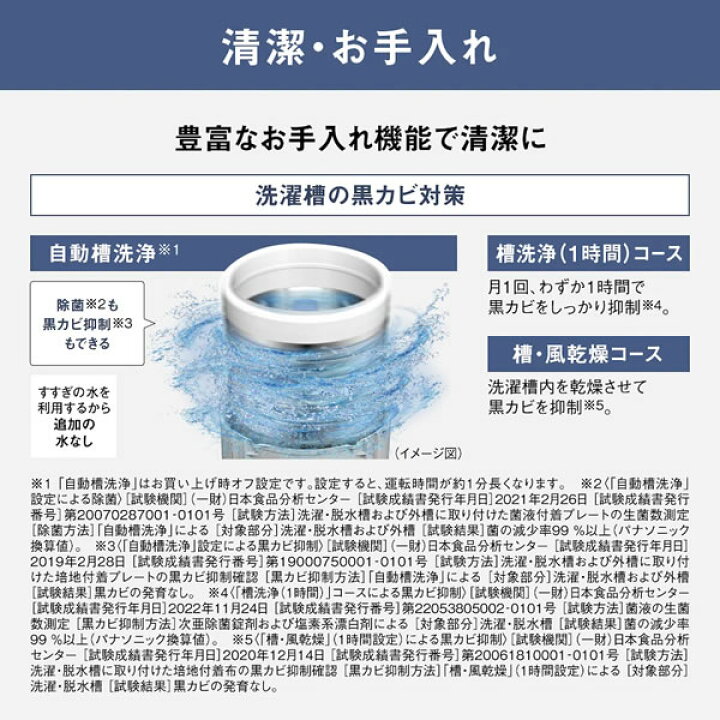 楽天市場】8.0kg 全自動洗濯機 ホワイト NA-FA8K3-W パナソニック【代 