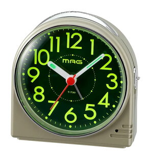 MAG アナログ目覚まし時計 蛍(ホタル) シャンペンゴールド T-730-CGM-Z ノア精密【置き時計】【定番フォルム】