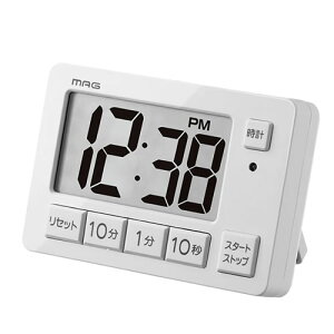 MAG ���ʐؑ֏����@�\�t�^�C�}�[ �q�J���� ���C�g�O���[ TM-608-LGY-Z �m�A�����y�f�W�^���^�C�}�[�z�y�X�^���h�A�}�O�l�b�g�A�X�g���b�v�z�[���t���z�����\���؂�ւ���