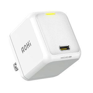 アオハイ MAGCUBE 65W Type-C 1ポート急速充電器 ホワイト EN-MC65WH1 AOHI【スマートフォン・タブレット】【スマートウォッチ】ゲーム機などにも