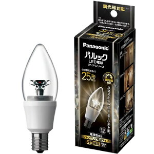 パルックLED電球 クリアシリーズ シャンデリア電球タイプ 4.3W 電球色相当/調光器対応 E17口金 25形相当 LDC4LE17DC2 パナソニック【Panasonic】