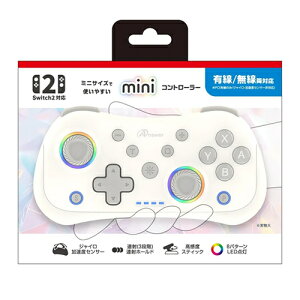 Switch2/PC�p mini�R���g���[���[ �i�z���C�g�j ANS-SW200WH GA4573201423290 �A���T�[�y�Q�[�����Ӌ@��z�yNintendo Switch�Ή� �L���E�����Ή��z