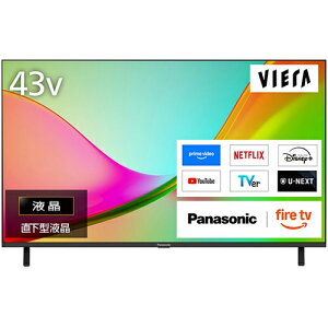 43V�^ 4K�t���e���r VIERA�i�r�G���j BS�ECS 4K�`���[�i�[���� FireTV���� TV-43W80C �p�i�\�j�b�N�yPanasonic�z�y2026�N 4K�t�� �X�^���_�[�h���f���z