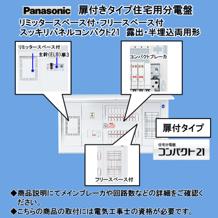楽天市場】パナソニック 住宅用分電盤 コンパクト21 BQRF34102 : エヌ 