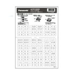 �p�i�\�j�b�N �R�X���V���[�Y���C�h21 �l�[���X�C�b�`�J�[�h(�K�i)(�z���C�g) WVC83209W