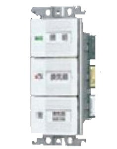 パナソニック 埋込浴室換気扇スイッチセット「入」「切」表示スイッチ0.5AWTC52606W