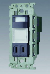 パナソニック WTL4065HK アドバンスシリーズ 埋込熱線センサ付ナイトライト(LED:電球色)(明るさセンサ・コンセント付)(グレー)