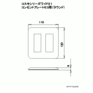�p�i�\�j�b�N ���E���h �R���Z���g�v���[�g (6�R�p)(�z���C�g)�@WTF7006W (F)