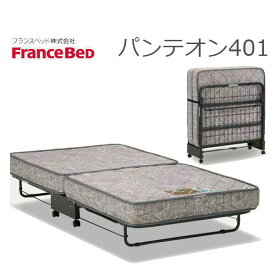 フランスベッド マットセット ベッドフレーム シングルサイズ 谷折り 国産 日本製 パンテオン N-401 【FranceBed】