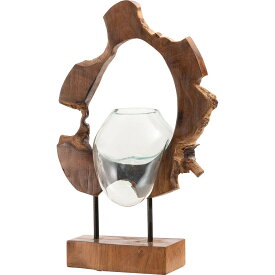 ガラスオブジェ ガラスオブジェ オブジェ ガラス 置物 天然木 インテリア アート 鉢 プランター テラリウム アクアリウム 花瓶 おしゃれ 雑貨