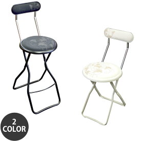 椅子 いす チェア 折りたたみ 作業 スリム コンパクト 薄い 国産 日本 スチール パイプ ルネセイコウ キャプテンチェアグレープバインハイ HCA-601 ブラック ホワイト