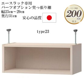 大洋 エースラック/カラーラック パーツオプション 突っ張り棚 幅25～29cm 奥行き31cm type23 （棚板が付属しないため標準/タフ区別なし）