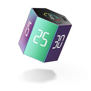 �yTickTime Pro�E�V����̃f�W�^���^�C�}�[�z�O���f�[�V������ ���Z�p�� �|���h�[�� �L�b�`���^�C�}�[ �L���[�u�^�C�}�[ 5�i���ʒ���/�É����[�h/�U�����[�h Type-C�[�d �����d���I�t�@�\ ��