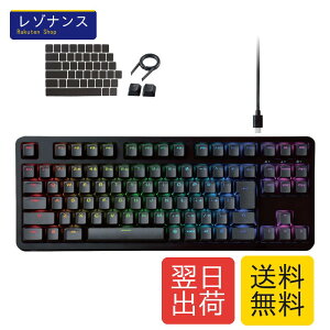�Q�[�~���O�L�[�{�[�h V-custom VK310T �L�� RGB �e���L�[���X ���J�j�J�� ���� USB�|�[�g 1�� �G���R��(ELECOM)