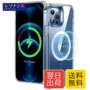 iPhone 12�^12 Pro �p �n�C�u���b�h���C�N���A�P�[�X 6.1�C���`�Ή� �A�N�����w�� �Ռ��z���R�[�i�[ MagSafe/HaloLock�Ή�