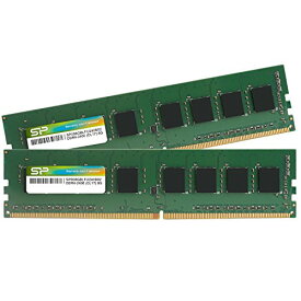 [マラソン期間中ポイント5倍]シリコンパワー デスクトップPC用メモリ DDR4-2400(PC4-19200) 8GB×2枚 288Pin 1.2V CL17 SP016GBLFU240B22