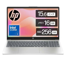 HP ノートパソコン HP 15-fd1031TU インテル 最新 Intel Core 5 プロセッサー 16GBメモリ 256GB SSD カメラシャッター 指紋認証 薄型 ナチュラルシルバー