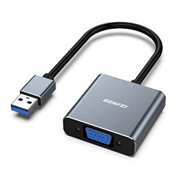 [マラソン期間中ポイント5倍]BENFEI USB 3.0 - VGA アダプター、USB 3.0 - VGA オス - メスアダプター Windows 11、Windows 10、Windows 8.1、Windows 8、Windows 7 用 (Mac には対応しません)