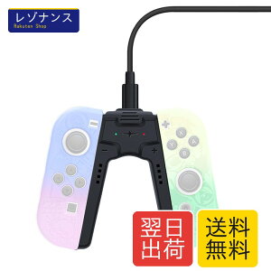 Joy-Con�[�d�O���b�v Switch�h�b�N �A�_�v�^�[ �X�C�b�` �����R�� �W���C�R���O���b�v �W���C�R���[�d�� ���y�� (Black)