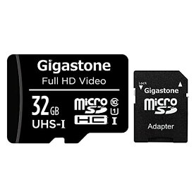 [マラソン期間中ポイント5倍]Gigastone マイクロSDカード 32GB Micro SD card SDアダプタ付き U1 C10 SDHC 90MB/S Gopro アクションカメラ スポーツカメラ Full HD 撮影