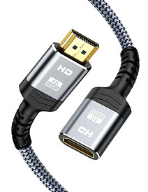 [マラソン期間中ポイント5倍]Snowkids HDMI 延長 ケーブル 4k 60Hz 1m (HDMI オス-メス) Fire TV Stick、HDTV、PC、PS4/PS3などに対応 HDMI延長コード