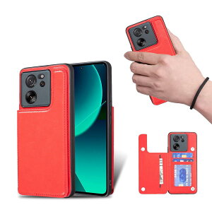 Xiaomi 13T / 13T Pro �Ή��P�[�X �X�^���h�@�\�t�� IC�J�[�h���[ ���g���f�U�C�� �h���E�h�� ���@�\���z���[ PU���U�[ TPU�C���i�[�i�ԁj