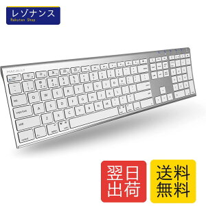 Macally ���C�����X Bluetooth �L�[�{�[�h Mac�Ή� Keyboard Wireless Mac/iOS/PC/Android �ő�O��Bluetooth�f�o�C�X�y�A�����O �؂�ւ��\(ACEBTKEYA)