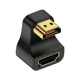 Poyiccot 8K HDMI変換アダプタ HDMI U字型アダプタ、下向きHDMI延長アダプタ、180度角度変更 HDMI オスtoメスアダプタ、 48Gbps HDMI 2.1アダプタ8K@60Hz 4K@120Hz TV Stick PC対応 1個セット