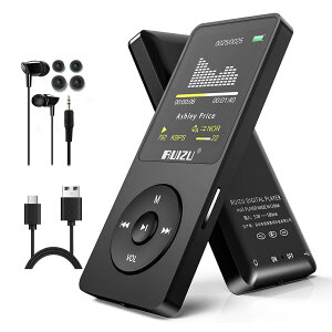 RUIZU 64GB MP3�v���[���[ Bluetooth�Ή� HiFi���X���X�f�W�^���~���[�W�b�N�v���[���[ ���y�v���C���[ �|�[�^�u�� �f�W�^���I�[�f�B�I�v���[���[ �����ԃo�b�e���[���� FM���W�I �����^�� ����w