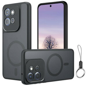 For Motorola Moto Edge 50 Pro/50S Pro �p �P�[�X ���g���[���G�b�W50 Pro �J�o�[ �������̃f�U�C�� Magsafe �Ή� �}�O�l�b�g ���� ���C�A���X�[�d �}�b�g���P�[�X �ČRMIL�K�i�擾 �n�C�u���b�g TPU�o���p�[