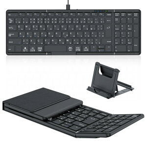 �ŐV�^ Bluetooth �L�[�{�[�h �܂��ݎ� ���C�����X JIS���{��z�� �e���L�[�t�� 4��Ή� Type-C�[�d�� Omikamo