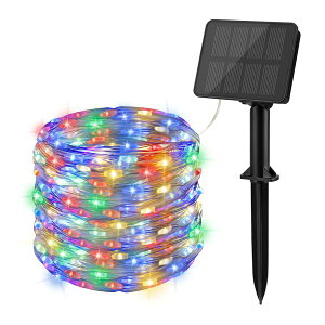 cshare LED�C���~�l�[�V�������C�g �\�[���[ LED �X�g�����O���C�g �\�[���[�[�d�� �C���~�l�[�V�������C�g 100LED 10m �\�[���[���C�g ���O IP65�h�� 8�_�����[�h �N���X�}�X�c���[���C�g �L�����v