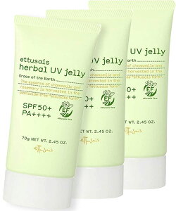�܂Ƃߔ��� �n�[�o��UV�W�F���[ ��E���炾�p���Ă��~�߃W�F�� SPF50+ PA++++ 70g 3�� ettusais(�G�e���Z)