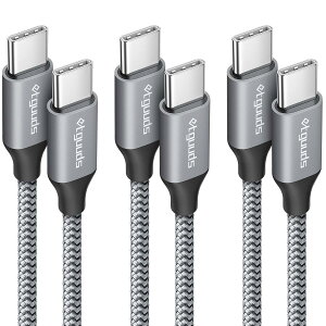etguuds USB C �P�[�u�� [3�{�Z�b�g 1m/1m/2m] etguuds �^�C�vc �P�[�u�� pd�Ή� 60W�}���[�d ���ϋv�i�C���� XiaomiPOCO F7�APixel 8a/9a�AGalaxy S25 S24 S24 FE S23�AMacbook Pro�AiPad Pro�Ȃ�USB-C�@��Ή�