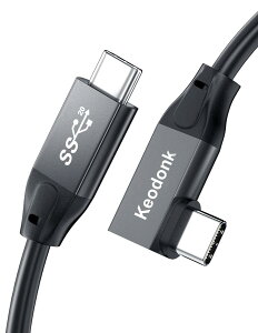 L��USB 3.2 �P�[�u�� Type C to Type C �y100w�}���[�d 20Gbps�]�� 4K@60Hz�f���o�� PD3.0/QC4.0�Ή��zUSB 3.2/3.1�Ȃǉ��ʌ݊�����AUSB C 3.2 Gen2x2�W�� Type-C�@��Ή��A E-Marker����(�j�b�P�����b�L�v���O, 1.0m)