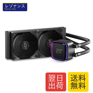 Ocypus Iota L24 CPU�N�[���[ ����A�f�W�^���f�B�X�v���C�A240MM AIO �ȈՐ���CPU�N�[���[�A�����I�ȗ�p�|���v�AARGB�Ɩ��R���g���[���A120MM PWM�t�@���A�ő�2000 RPM�AAMD & Intel LGA�Ή� (�u���b�N)