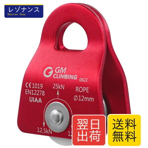GM CLIMBING CE UIAA�F�� 25kN �}�C�N���v�[���[ ���o�C���� �T�C�h�v���[�g 12mm���[�v�K�p �N���C�~���O �o�R ���X�L���[ DDRT�N���C�~���O�V�X�e�� �A�[�{���X�g ���M���O �v�[���[�V�X�e���g�p 