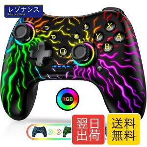 Switch �R���g���[���[ �X�C�b�` �R���g���[���[ RGB���C�g����/�X���[�v����/6���W���C��/�U��/TURBO�A�ˋ@�\ Switch/Lite/OLED/PC�Ή�