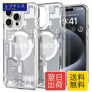 Spigen �y�n��18�N�̋Z�p�́z iPhone 15 Pro �P�[�X MagSafe �N���A �ϏՌ� �ČRMIL�K�i�擾 �X�g���b�v�z�[�� ���ϗ}�� ���� �X�g���b�v�z�[�� 2�d�\�� �����Y�ی� �C�菝�h�~ MagSafe ���C�����X�[�d��