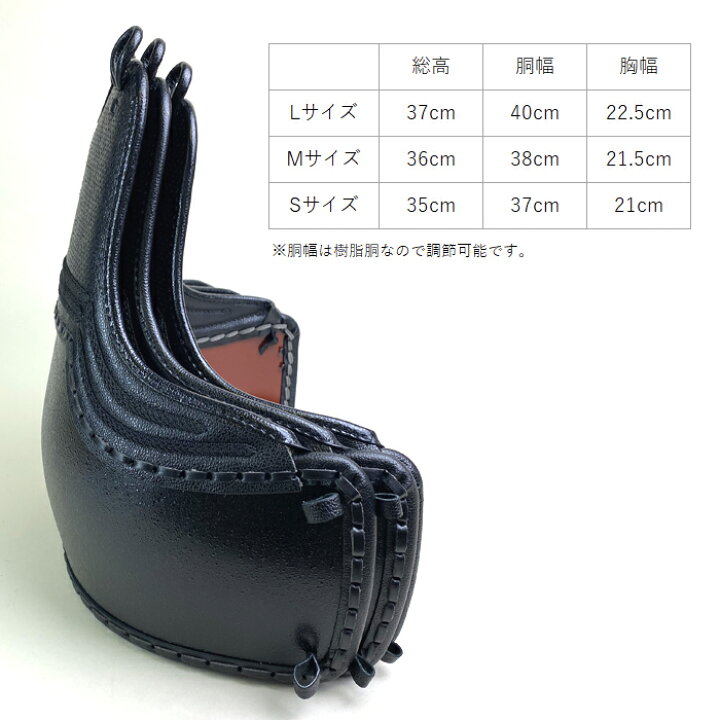 楽天市場】Mサイズ 単品 胴 剣道具 剣道防具 ベタ胸 黒石目塗胴 二本足 