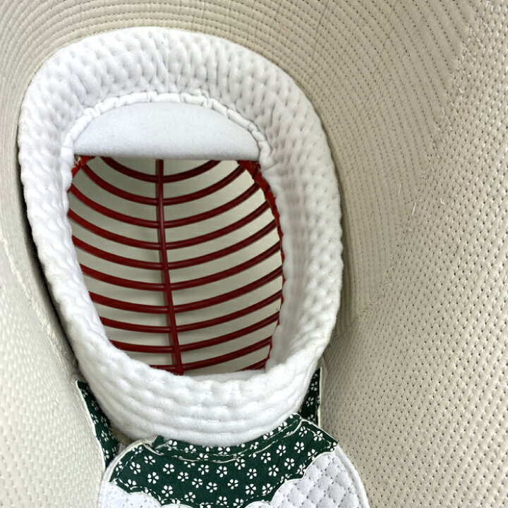 楽天市場】【受注生産】 面 単品 白剣道具 5mm刺 白紐付 めん 刺繍 